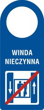 Zawieszka - Dźwig osobowy nieczynny na płycie PCV (TC011)