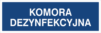Znak komora dezynfekcyjna na płycie PCV (801-171)