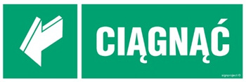 Znak ciągnąć (AC047) Signproject
