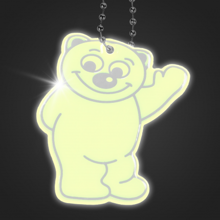 Zawieszka odblaskowa Miś, brelok