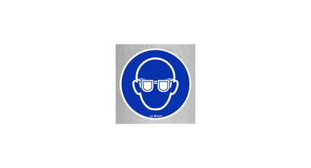 Nakaz stosowania ochrony oczu (znak podłogowy) (M004-F)