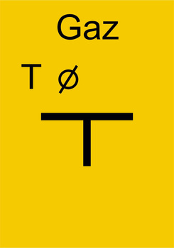 Znak Tablica odgałęzienia na płycie PCV (JC008)