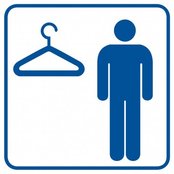 Znak Szatnia męska (RA007)