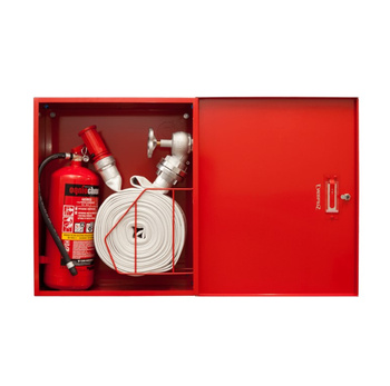 Hydrant wewnętrzny zawieszany uniwersalny DN52 z miejscem na gaśnicę - SUPRON