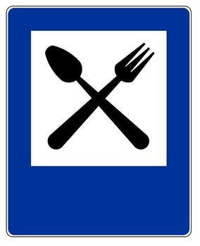 Znak informacyjny METALOWY Restauracja (D28)