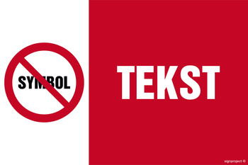 Znak na zamówienie Wzór S-208 na folii samoprzylepnej