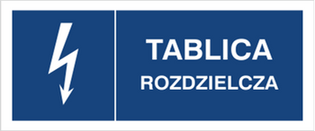 Znak Tablica rozdzielcza na płycie PCV (530-28b)