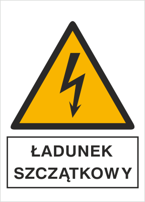 Znak ładunek szczątkowy na Folii Samoprzylepnej (330-09)