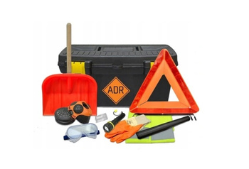 Walizka skrzynka ADR podstawowa z wyposażeniem TIR BUS + Trójkąt Odblaskowy