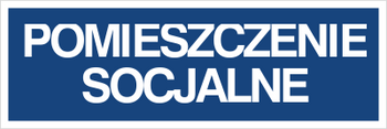 Znak pomieszczenie socjalne na Folii Samoprzylepnej (801-08)