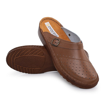 Obuwie profilaktyczne damskie BIANCA perforacją brązowe