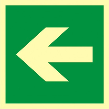 Znak kierunek drogi ewakuacyjnej (AE005) Signproject