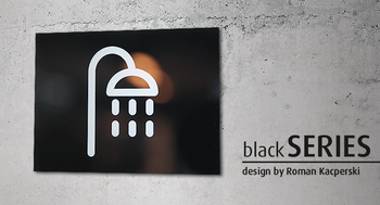 Znak Natrysk blackSERIES