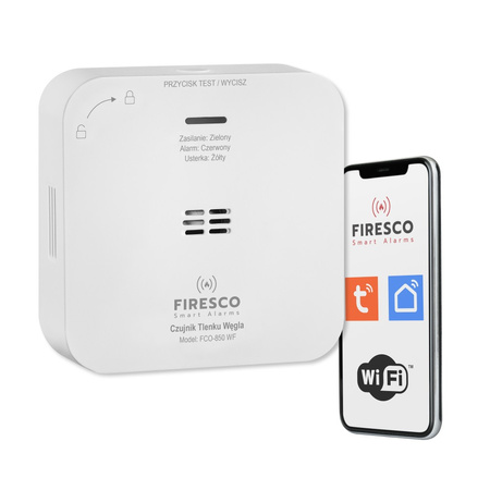Czujnik czadu Firesco FCO-850 WF (z aplikacją)