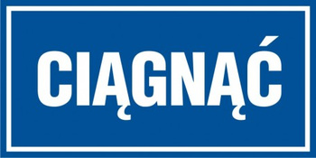 Znak Ciągnąć (PB063)