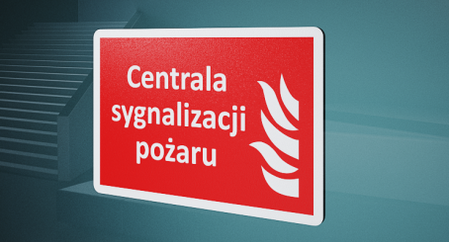 Znak Centrala sygnalizacji pożaru F120