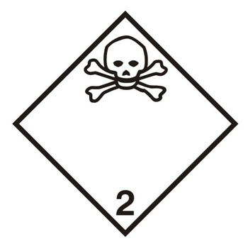 Nalepka gazy trujące