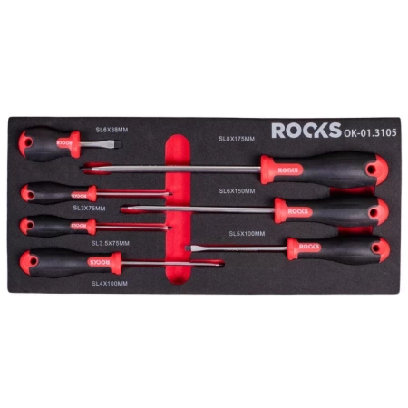 Zestaw wkrętaków płaskich 7 cz
