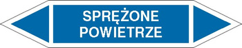 Tabliczka na rurociągi Sprężone powietrze znak na Folii Samoprzylepnej (R-PO10)