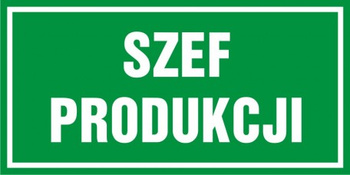 Znak Szef produkcji (PB132)