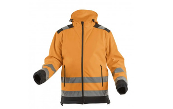Kurtka Softshell z kapturem ARGEN ostrzegawcza pomarańczowa