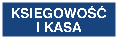 Znak księgowość i kasa na Folii Samoprzylepnej (801-78)