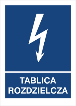 Znak tablica rozdzielcza na płycie PCV (530-28)