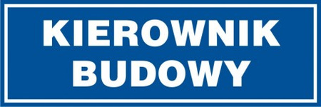 Znak Kierownik budowy (PB163)