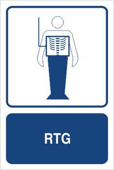 Znak RTG na płycie PCV (823-146)