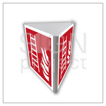 Znak BF803 Drabina pożarowa świecący (3D dościenny)