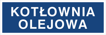 Znak kotłownia olejowa na Folii Samoprzylepnej (801-50)