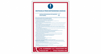 Instrukcja przeciwpożarowa- ogólna (IN004)