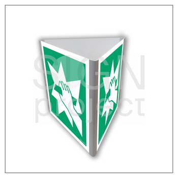 Znak AE808 Stłuc aby uzyskać dostęp (3D dościenny)