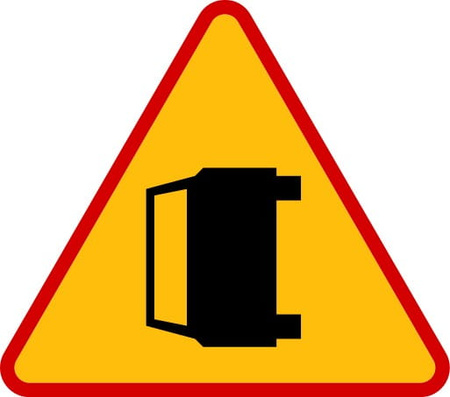 Znak ostrzegawczy METALOWY Wypadek drogowy (A34)