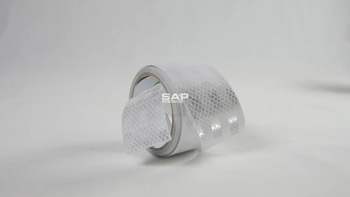 Taśma samoprzylepna odblaskowa konturowa srebrna 50mm/5m