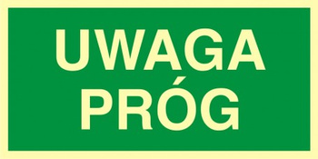Znak uwaga próg (AC021) Signproject