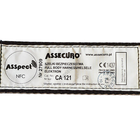 Szelki bezpieczeństwa ELEKTRON QUICK 3A NFC CA121Q - ASSECURO