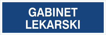 Znak gabinet lekarski na Folii Samoprzylepnej (801-240)