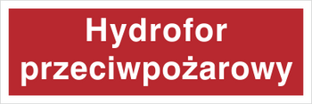 Znak hydrofor przeciwpożarowy na płycie PCV (808-03)