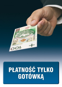 Znak Płatność tylko gotówką (PC509)