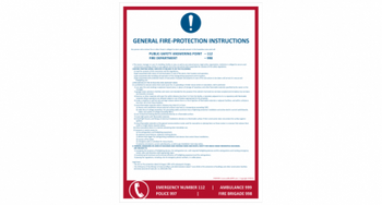 Instrukcja przeciwpożarowa- ogólna w języku angielskim (IN004EN)