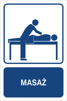 Znak masaż na płycie PCV (823-163)