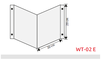 Wysięgnik do znaków przestrzenny z tworzywa (200x200) (WT-02E)