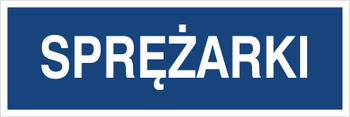 Znak sprężarki na płycie PCV (801-183)