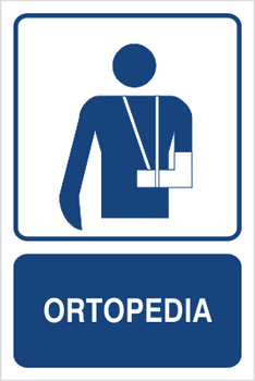 Znak ortopedia na płycie PCV (823-140)