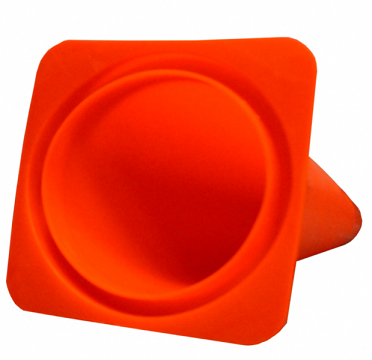 Pachołek drogowy elastyczny bez pasów 50 cm PVC
