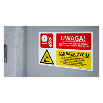 Pomieszczenie zabezpieczone urządzeniem gaśniczym (Z023)