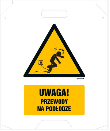 Potykacz, stojak ostrzegawczy na zamówienie "WŁASNY WZÓR"