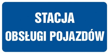 Znak Stacja obsługi pojazdów (PB076)