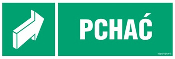 Znak pchać (AC048) Signproject
